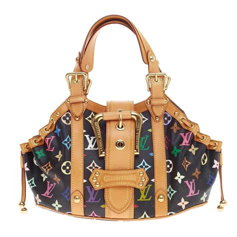 louis vuitton theda multicolor|LOUIS VUITTON Monogram Multicolor Theda GM Black.